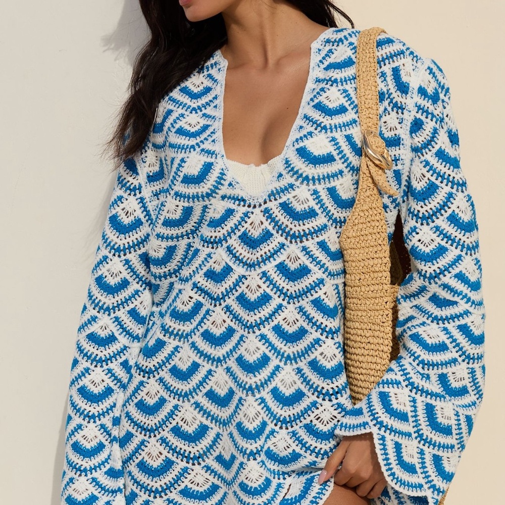 Celandine Crochet Swim Cover-Up